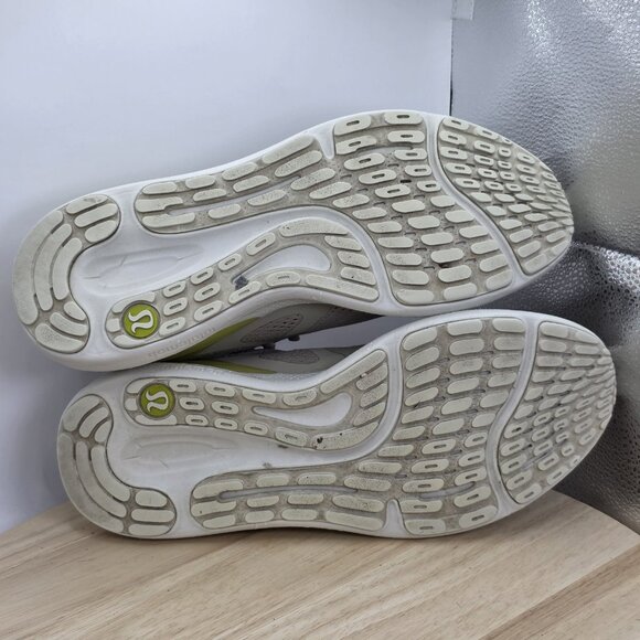 Women's Size 10.5 - Lululemon BLISSFEEL Run 2 Running Shoe- Grey/Yellow - Picture 8 of 9
